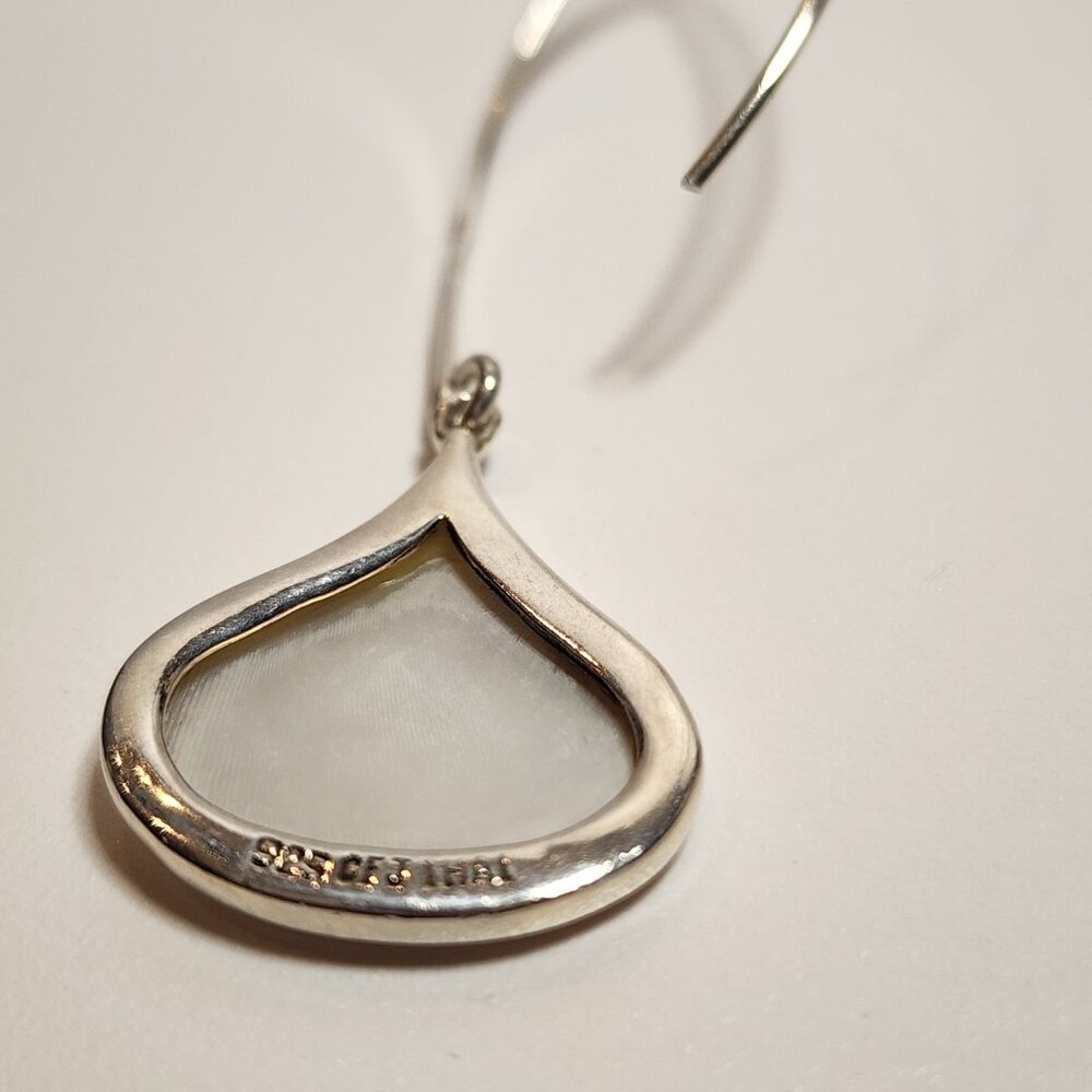 925 Dangle White Shell Earrings - image 7